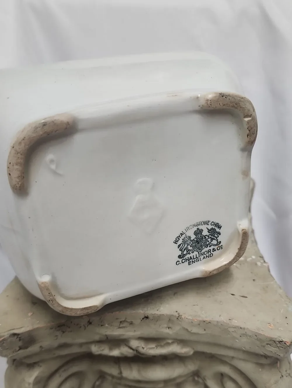 Vtg Ironstone China Decorative Pitcher C Challinor England